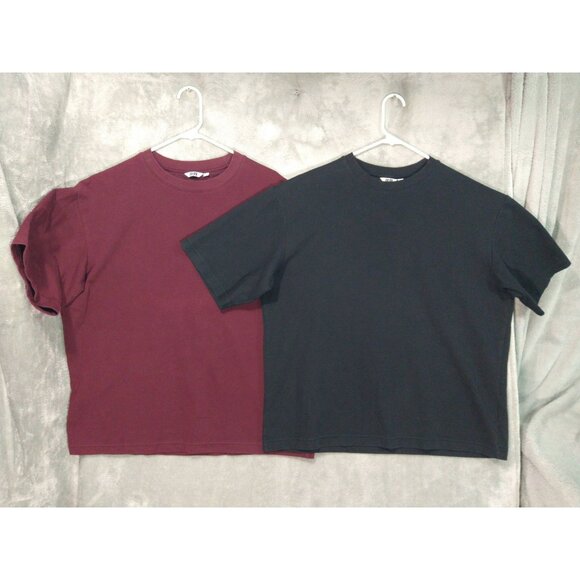 Uniqlo Other - Uniqlo Shirt Mens XL Airism Oversized Short Sleeve Crew Neck Stretch Lot of 2